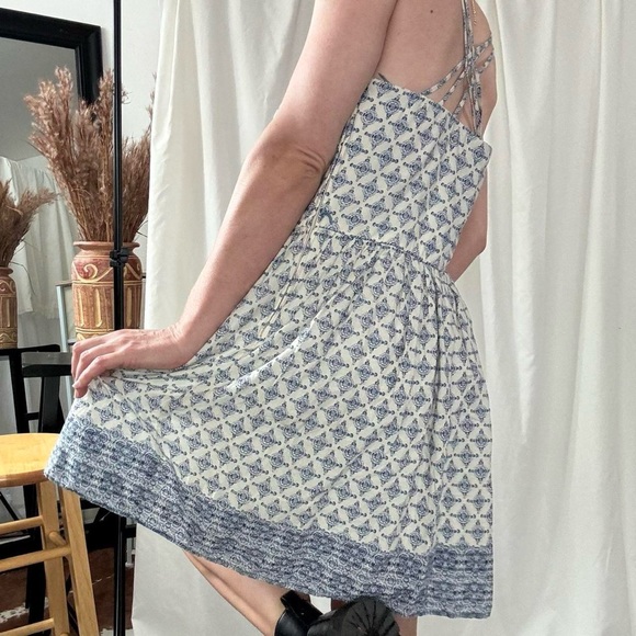 City Triangle - Blue and white babydoll summer dress - size 13 - Picture 2 of 8